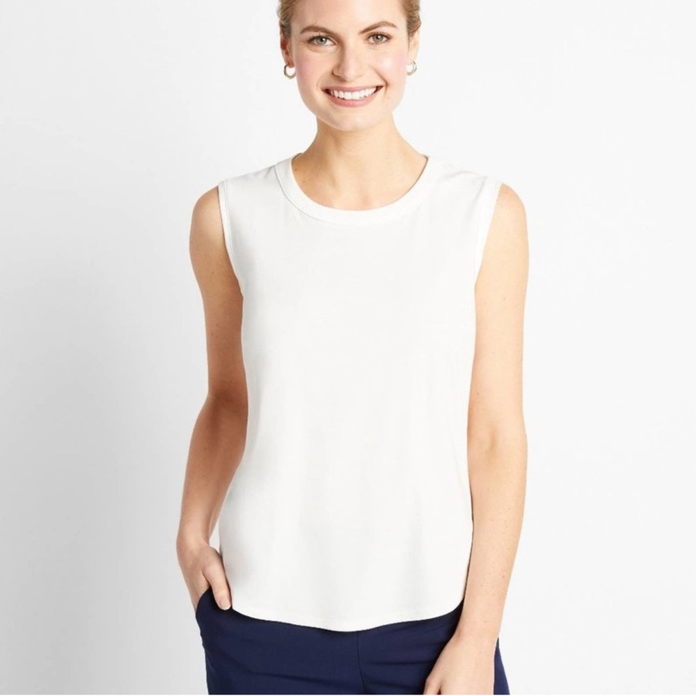 Of/Mercer Elizabeth Sleeveless Top‎ SZ M Career Office Capsule Cleangirl Staple